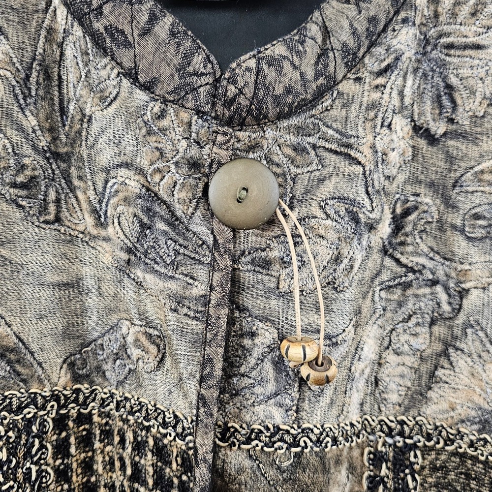 Flashback Patchwork Embroidered Jacket Womens XL … - image 7